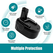 10 Pack For Worx WA3127 18V Battery Replacement | WG150 WG250 WG541 4.8Ah Ni-Mh battery - Triple-Batteries