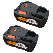 2 Pack 18V 7.0Ah Lithium Ion Replacement Battery for Ridgid | R840083 R840087 AC840085 R840086 R840084 Ridgid 18V Battery - Triple-Batteries