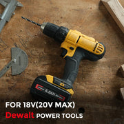 Ceenr 6.0Ah Battery for DeWalt 18V(20V Max) 4 Pack | Replacement Model DCB200, with LG Battery Cell (INR18650HG2) - Triple-Batteries