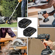 For Worx 20V Max Battery Replacement | WA3520 7.0Ah Li-ion Battery 4 Pack - Triple-Batteries