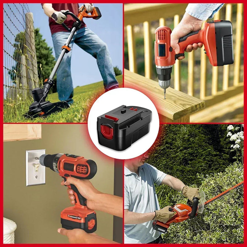 For Black and Decker 18V Firestorm Battery Replacement | 4.0Ah Ni-Mh HPB18 Battery 4 Pack - Triple-Batteries