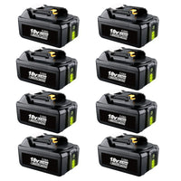 8 Pack For Makita 18V Battery Replacement | BL1850B 5.0Ah Li-ion Battery With LED Indicator I BL1840 BL1850 BL1830 | clearance - Triple-Batteries