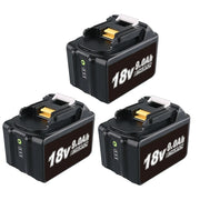 3 Pack BL1890B 18V 9.0Ah Replacement Battery Compatible With Makita | BL1860 BL1850 BL1840 BL1890 LXT Li-ion Battery - Triple-Batteries