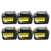 9.0Ah For DeWalt Battery Replacement | 20V Max Xr Li-ion Battery DCB200 DCB204 DCB206 DCB205-2 6 Pack - Triple-Batteries