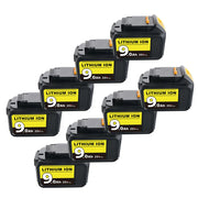 9.0Ah For DeWalt 20V Battery Replacement | Li-ion Battery DCB200 DCB204 DCB206 DCB205 8 Pack - Triple-Batteries