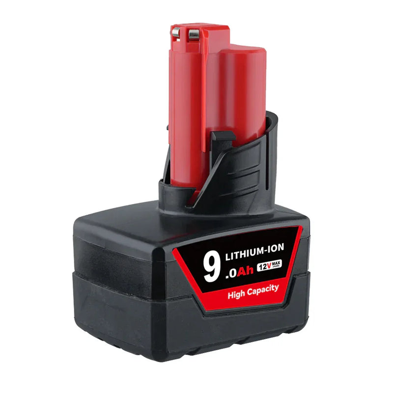 12V 9.0Ah For Milwaukee M12 Li-ion Replacement Battery - Triple-Batteries