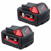 For Milwaukee 18V XC Battery Replacement | 8.0Ah Li-Ion Battery 2 PACK - Triple-Batteries
