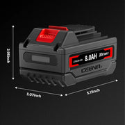 Ceenr 8.0Ah Battery For Black and Decker 20V Max 2 Pack | Replacement Model LBXR20, with Lishen 21700 Battery Cell (LR2170LA) - Triple-Batteries
