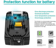 6.0Ah For Makita 14.4V Battery Replacement | BL1460B BL1440B BL1430B Li-ion Battery With LED 2 Pack | clearance - Triple-Batteries