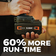 Ceenr 8.0Ah Battery For Bosch 18V 2 Pack | Replacement Model BAT610G, with Lishen 21700 Battery Cell (LR2170LA) - Triple-Batteries