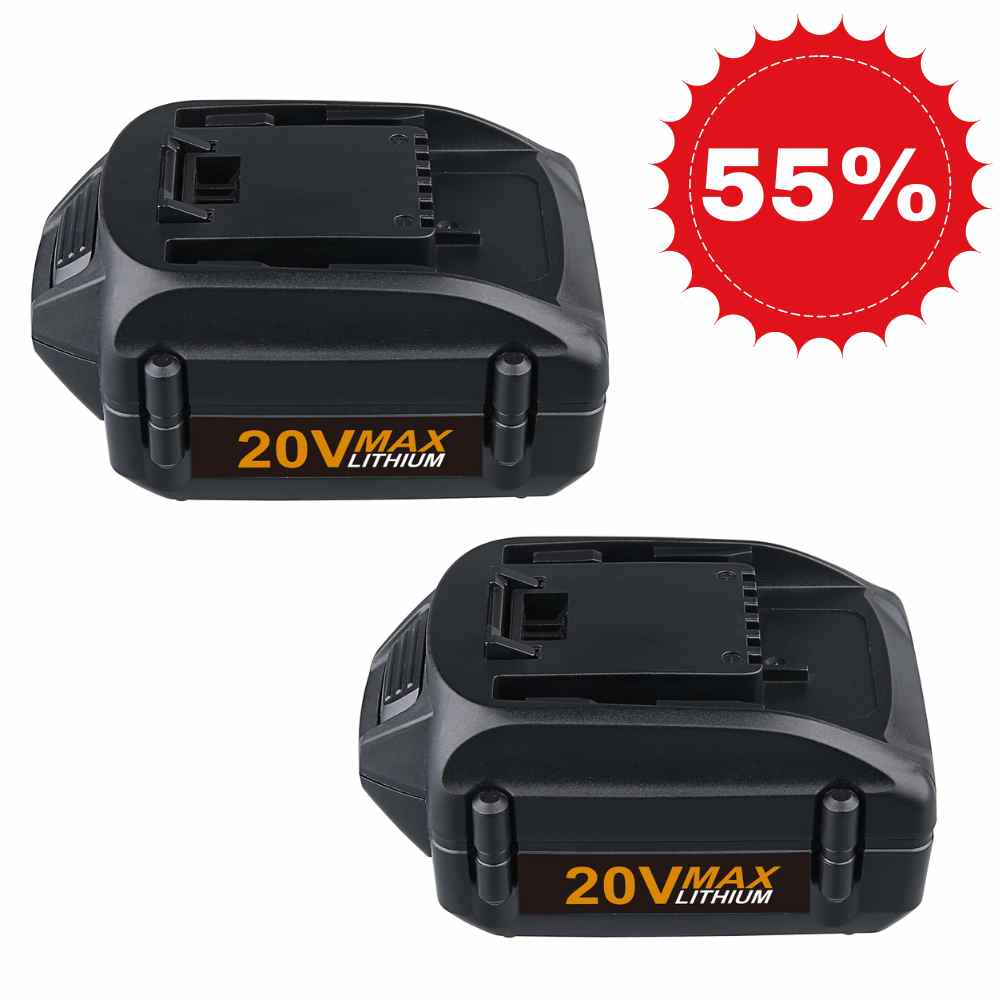 For Worx 20V Max Battery Replacement | WA3520 5.0Ah Li-ion Battery 2 Pack