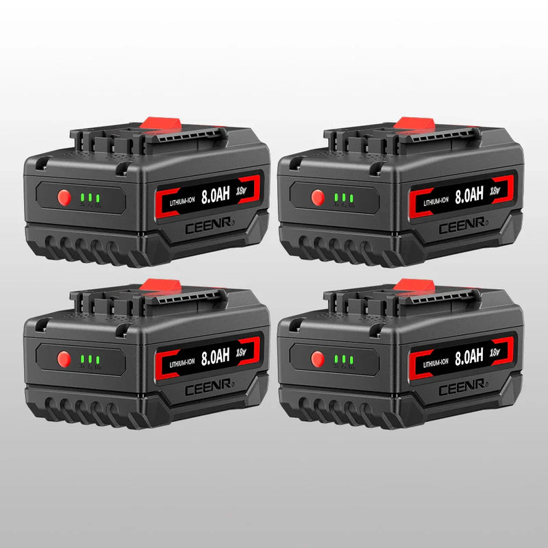 Ceenr 8.0Ah Battery for Bosch 18V 4 Pack | Replacement Model BAT610G, with Lishen 21700 Battery Cell (LR2170LA) - Triple-Batteries
