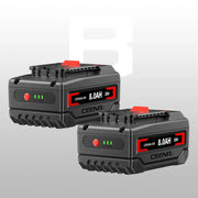 Ceenr 8.0Ah Battery For Bosch 18V 2 Pack | Replacement Model BAT610G, with Lishen 21700 Battery Cell (LR2170LA) - Triple-Batteries