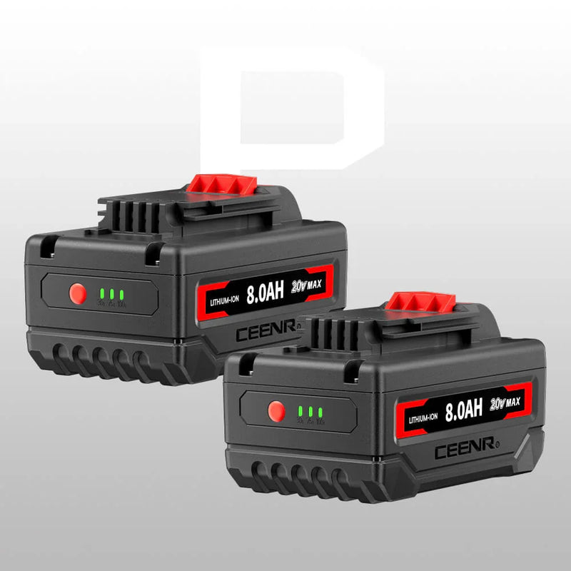 Ceenr 8.0Ah Battery For Porter Cable 20V Max 2 Pack | Replacement Model PCC685, with Lishen 21700 Battery Cell (LR2170LA) - Triple-Batteries