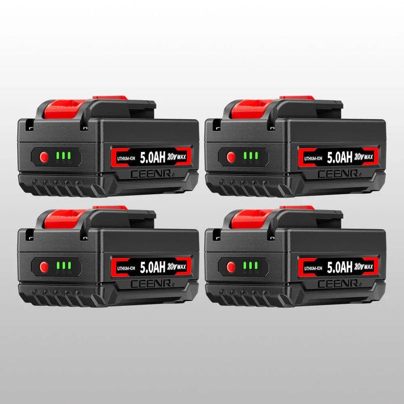 Ceenr 5.0Ah Battery For Worx 20V Max 4 Pack | Model WA3551 - Triple-Batteries