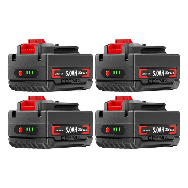 Ceenr 5.0Ah Battery For Craftsman 20V 4 Pack | Replacement Model V20 - Triple-Batteries