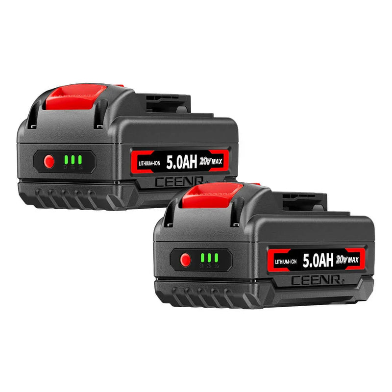 Ceenr 5.0Ah Battery For DeWalt 18V(20V Max) 2 Pack | Replacement Model DCB200 - Triple-Batteries