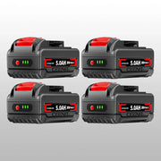 Ceenr 5.0Ah Battery for DeWalt 18V(20V Max) 4 Pack | Replacement Model DCB200 - Triple-Batteries