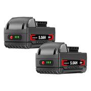 Ceenr 5.0Ah Battery For Milwaukee 18V 2 Pack | Replacement Model - Triple-Batteries