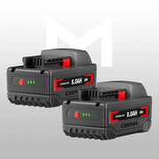 Ceenr 8.0Ah Battery For Milwaukee 18V 2 Pack | Replacement Model M18, with Lishen 21700 Battery Cell (LR2170LA) - Triple-Batteries
