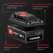 Ceenr® 4.0Ah PDnation Battery For DeWalt 18V(20V Max) Power Tools - Triple-Batteries