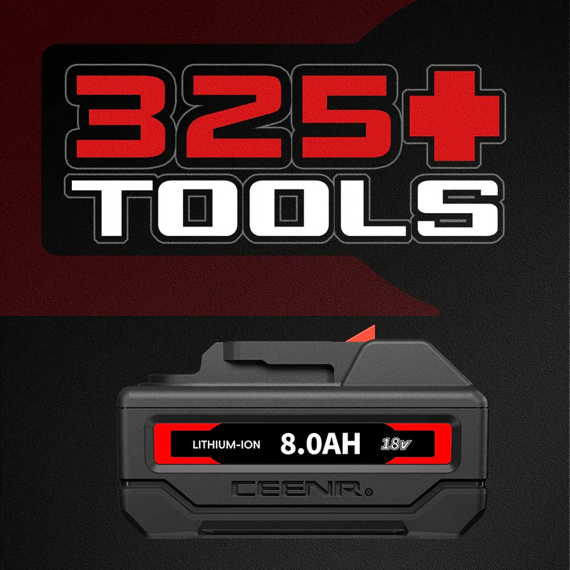 Ceenr 8.0Ah Battery For Makita 18V | Replacement Model BL1860B, with Lishen 21700 Battery Cell (LR2170LA) - Triple-Batteries