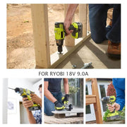 9.0Ah High Capacity For Ryobi 18V One+ Battery replacement | P108 Li-ion Battery 2 Pack | clearance - Triple-Batteries