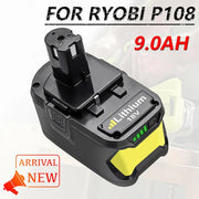 9.0Ah High Capacity For Ryobi 18V One+ Battery replacement | P108 Li-ion Battery 2 Pack | clearance - Triple-Batteries