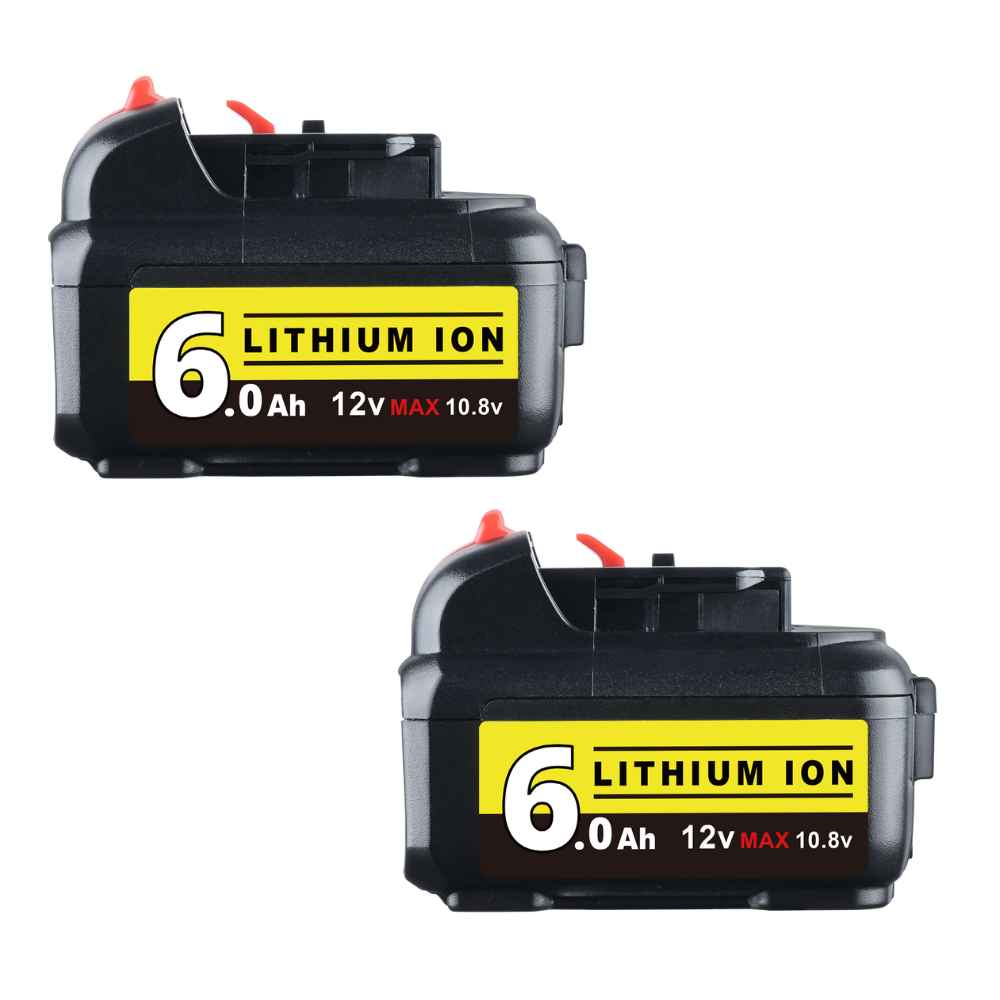 For Dewalt 12V Battery Replacement | DCB120 DCB123 DCB127 6.0Ah Li-ion Battery 2 Pack