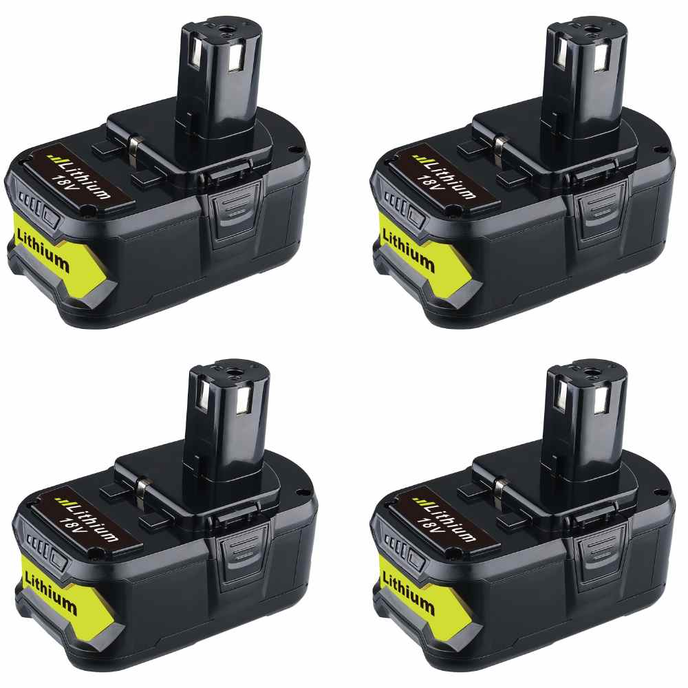 4 Pack 7.0Ah For Ryobi 18V P108 Battery replacement | High Capacity Li-ion Battery