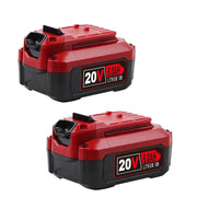 For Craftsman 20V 6.0Ah Battery Replacement | CMCB204 CMCB202 CMCB206 V20 Li-ion Battery 2 Pack | clearance - Triple-Batteries