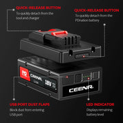 Ceenr® 4.0Ah PDnation Battery For Worx 20V WA3551 Power Tools - Triple-Batteries