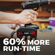 Ceenr 8.0Ah Battery For Worx 20V Max | Model WA3520, with Lishen 21700 Battery Cell (LR2170LA) - Triple-Batteries