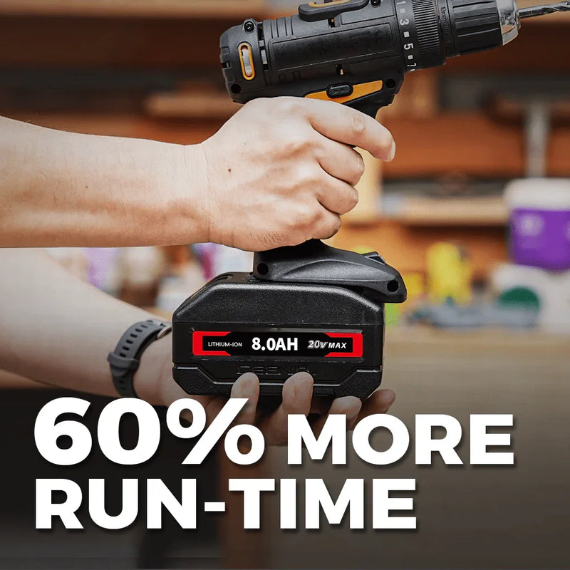 Ceenr 8.0Ah Battery For Worx 20V Max | Model WA3520, with Lishen 21700 Battery Cell (LR2170LA) - Triple-Batteries