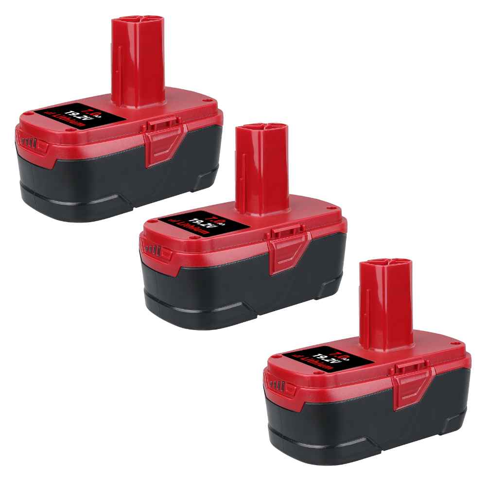 For Craftsman 19.2V Battery Replacement | 130279005 7.0Ah Black Battery 3 Pack