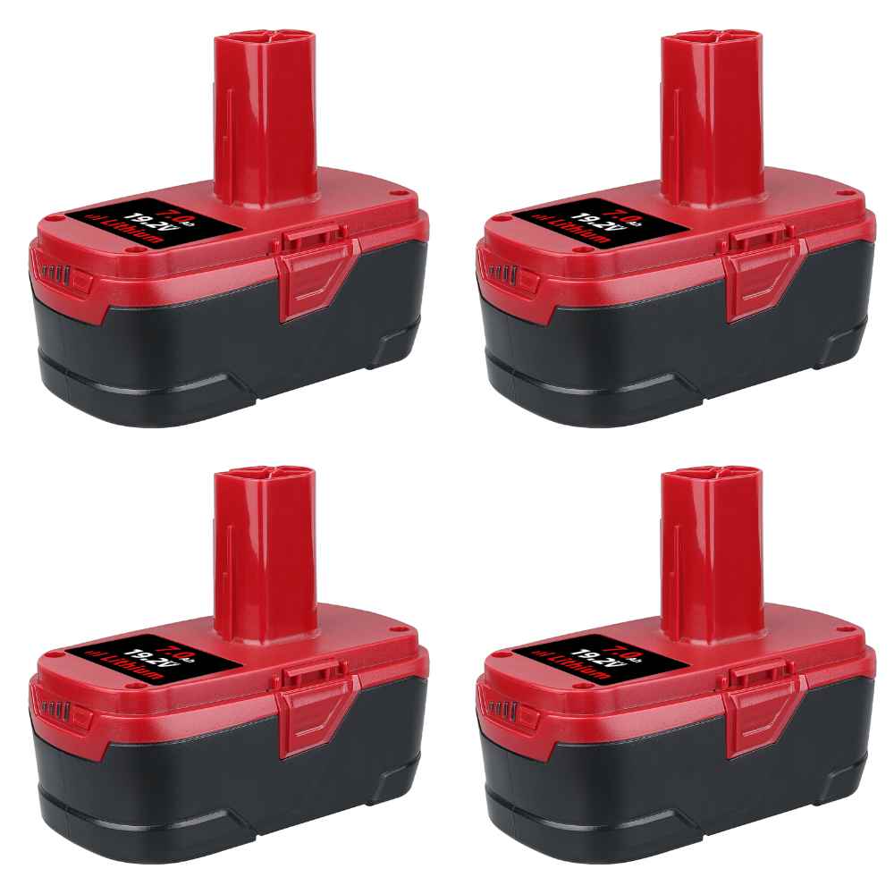 For Craftsman 19.2V Battery Replacement | 130279005 7.0Ah Black Battery 4 Pack