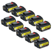 For Dewalt 20V DCB200 Battery 6.0Ah Replacement | DCB205 Batteries 10 Pack | clearance - Triple-Batteries