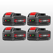 Ceenr 6.0Ah Battery for DeWalt 18V(20V Max) 4 Pack | Replacement Model DCB200, with LG Battery Cell (INR18650HG2) - Triple-Batteries