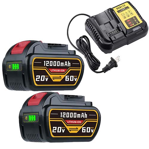 12.0Ah For Dewalt DCB609 20V/60V MAX Battery FLEXVOLT Li-Ion Battery DCB609-2 DCB606