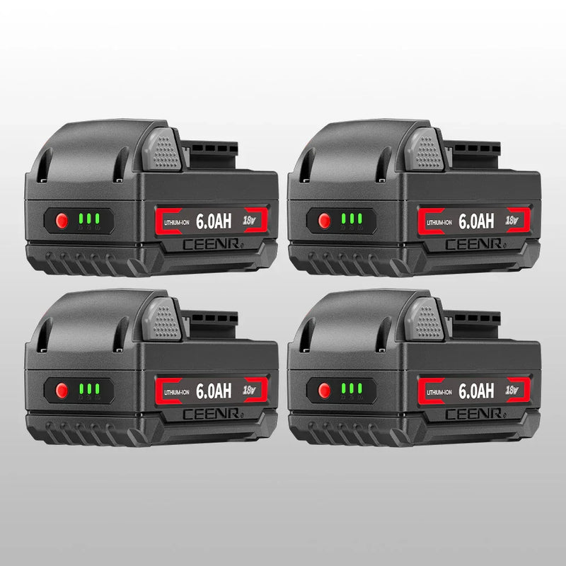 Ceenr 6.0Ah Battery For Milwaukee 18V 4 Pack | Replacement Battery, with LG Battery Cell (INR18650HG2) - Triple-Batteries