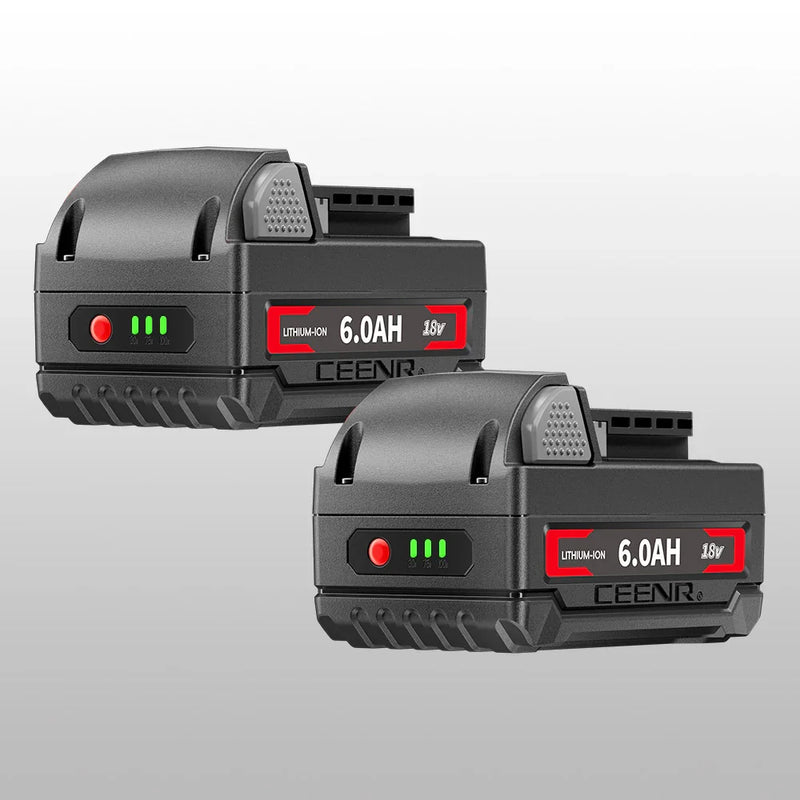 Ceenr 6.0Ah Battery For Milwaukee 18V 2 Pack | Replacement Model, with LG Battery Cell (INR18650HG2) - Triple-Batteries