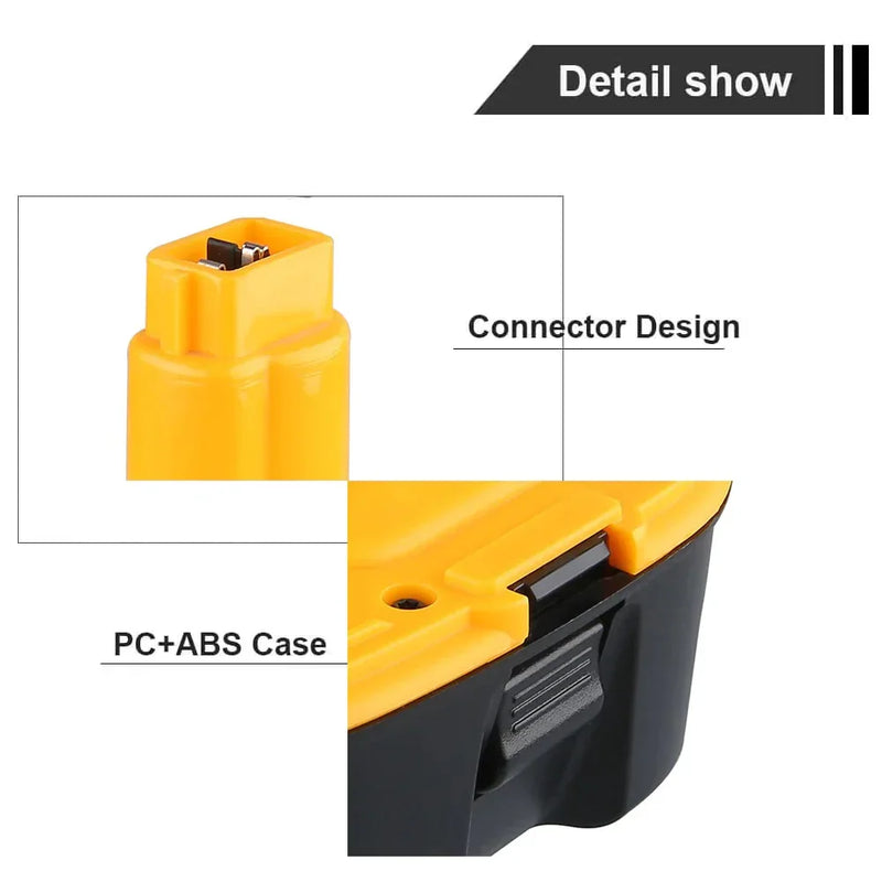 6.0Ah For Dewalt 18V Battery Replacement | DC9096 DC9098 DW9096 DW9098 Li-ion Battery - Triple-Batteries