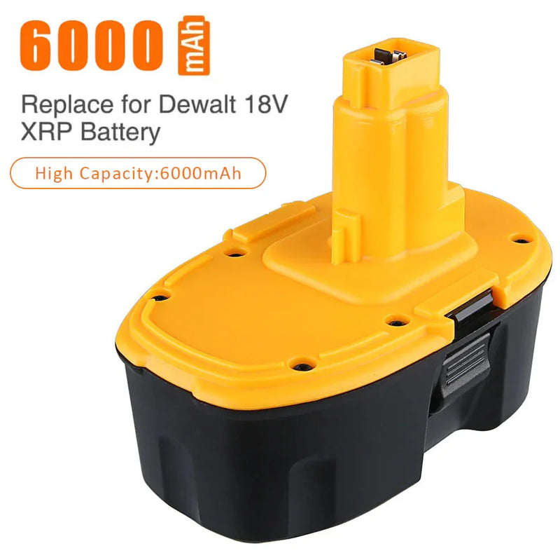 6.0Ah For Dewalt 18V Battery Replacement | DC9096 DC9098 DW9096 DW9098 Li-ion Battery - Triple-Batteries