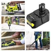 2 Packs 7.0Ah For Ryobi 18V P108 Battery replacement | High Capacity Li-ion Battery - Triple-Batteries