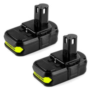 2 Packs For Ryobi 18V P102 P104 Battery Replacement | 3.0Ah Li-Ion Battery - Triple-Batteries