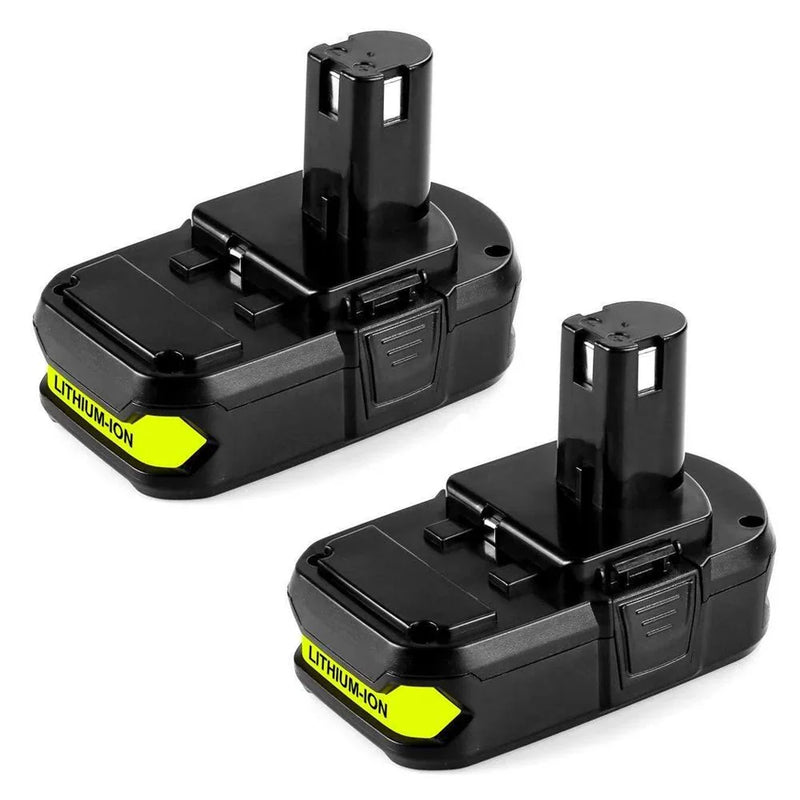 2 Packs For Ryobi 18V P102 P104 Battery Replacement | 3.0Ah Li-Ion Battery - Triple-Batteries