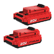 For Porter Cable 20V Battery Replacement | PCC680L 3.0Ah Li-ion Battery 2 Pack - Triple-Batteries