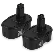 For Dewalt 18V XRP Battery Replacement | DC9096 DC9098 3600mAh Ni-MH Battery 2 Pack - Triple-Batteries