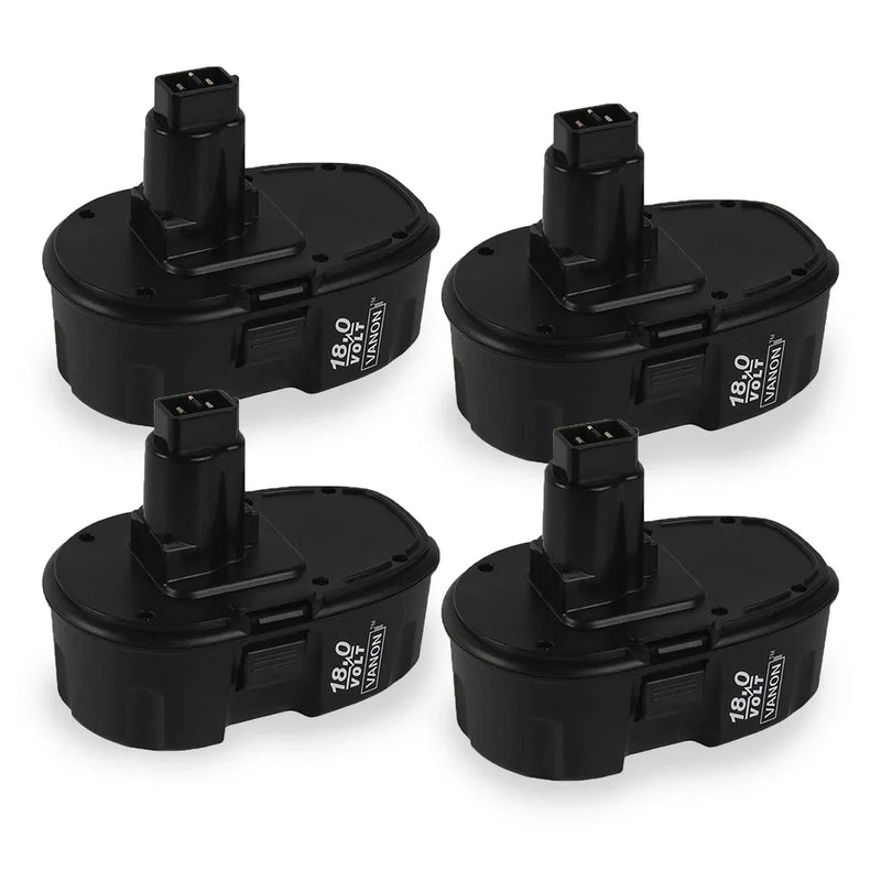 For Dewalt Rechargeable Batteries Replacement | 18V 4.8Ah | DC9096 4 Pack - Triple-Batteries