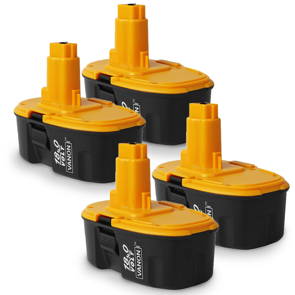 4 Pack For Dewalt DC9096 18V Battery 4.8Ah Ni-Mh Replacement | New Upgraded
